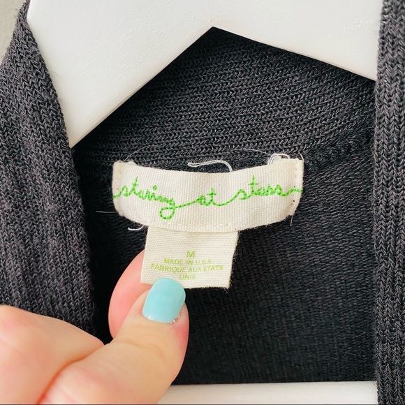 Urban Outfitters Open Front Cardigan Gray Sz Medium - Picture 4 of 10